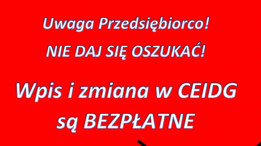 Ilustracja do artykułu Ostrzeżenie dla przedsiębiorców