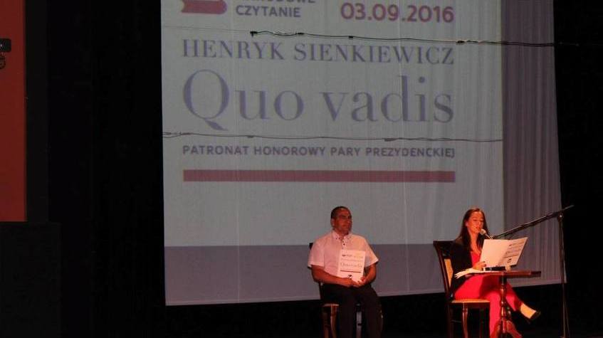 Ilustracja do artykułu Narodowe czytanie ''Quo vadis'' Henryka Sienkiewicza w Centrum Animacji Kultury