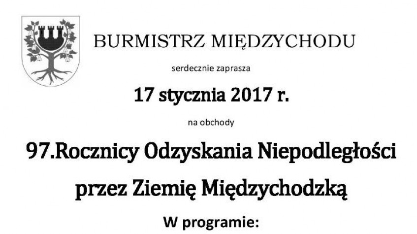 Ilustracja do artykułu 97.Rocznica Odzyskania Niepodległości przez Ziemię Międzychodzką - 17 stycznia