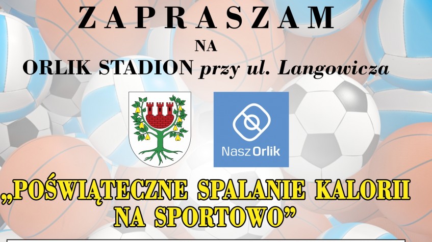 Ilustracja do artykułu POŚWIĄTECZNE SPALANIE KALORII NA SPORTOWO, czyli Orlik przy ul. Langowicza otwarty w dniu 28 grudnia