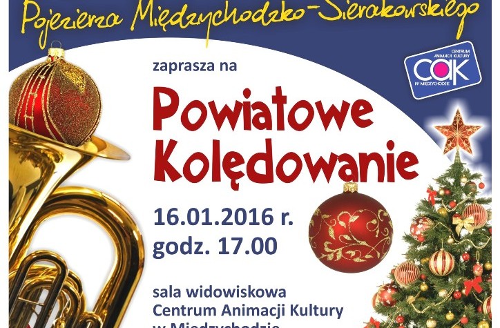 Ilustracja do artykułu Powiatowe Kolędowanie z Orkiestrą Dętą Pojezierza Międzychodzko-Sierakowskiego - 16 stycznia