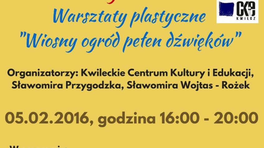 Ilustracja do artykułu SERDECZNIE ZAPRASZAMY NA WARSZTATY PLASTYCZNE! - 5 lutego