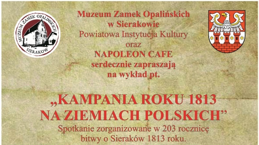 Ilustracja do artykułu Wykład pt. 'Kampania roku 1813 na ziemiach polskich' w Sierakowie - 12 lutego