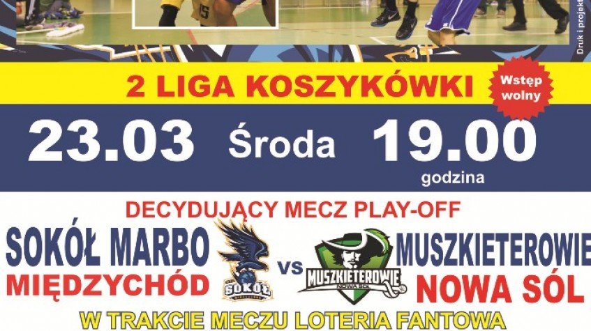 Ilustracja do artykułu Sokół Marbo Międzychód vs. Muszkieterowie Nowa Sól - 23 marca