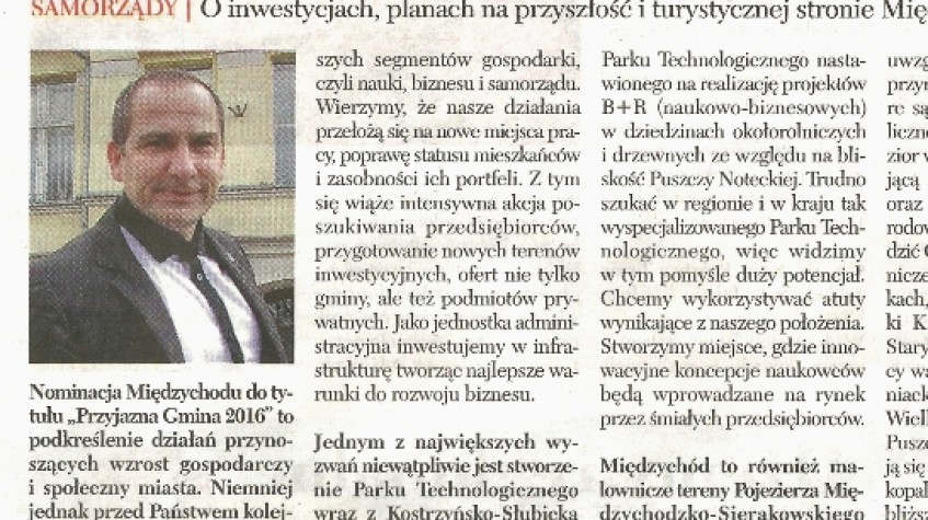 Ilustracja do artykułu Rozmowa z burmistrzem Międzychodu Krzysztofem Wolnym w gazecie 'Rzeczpospolita'