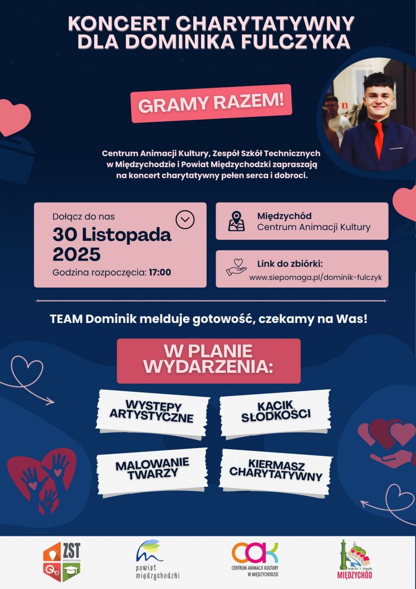 plakat koncertu dla Dominika