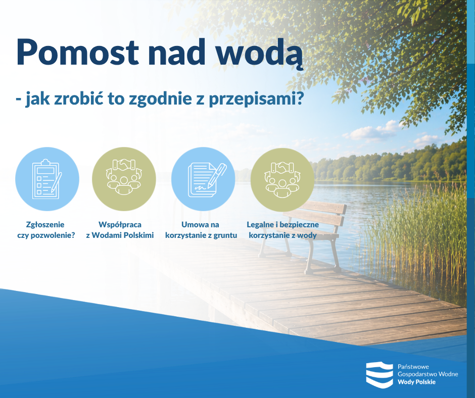 Pomost nad wodą - jak zrobić to legalnie