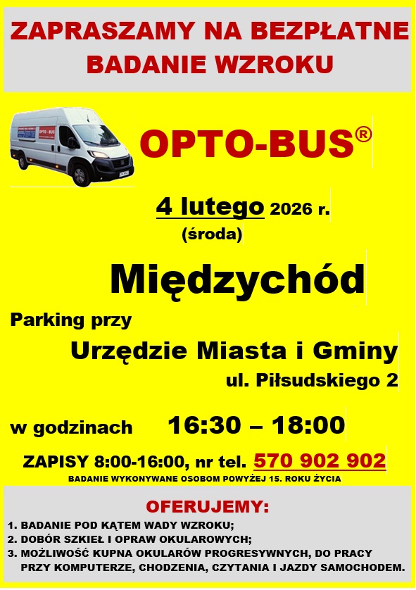 plakat badanie wzroku 4 lutego