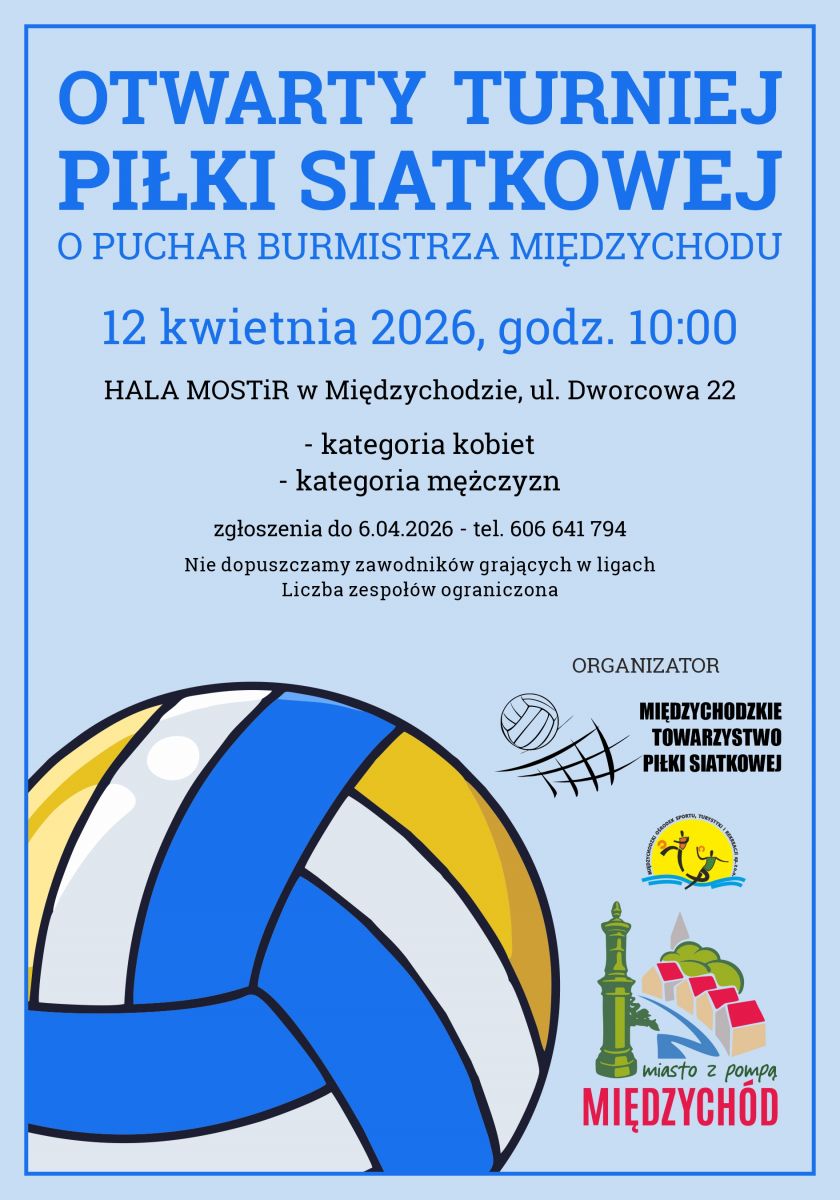 plakat turniej siatkówki