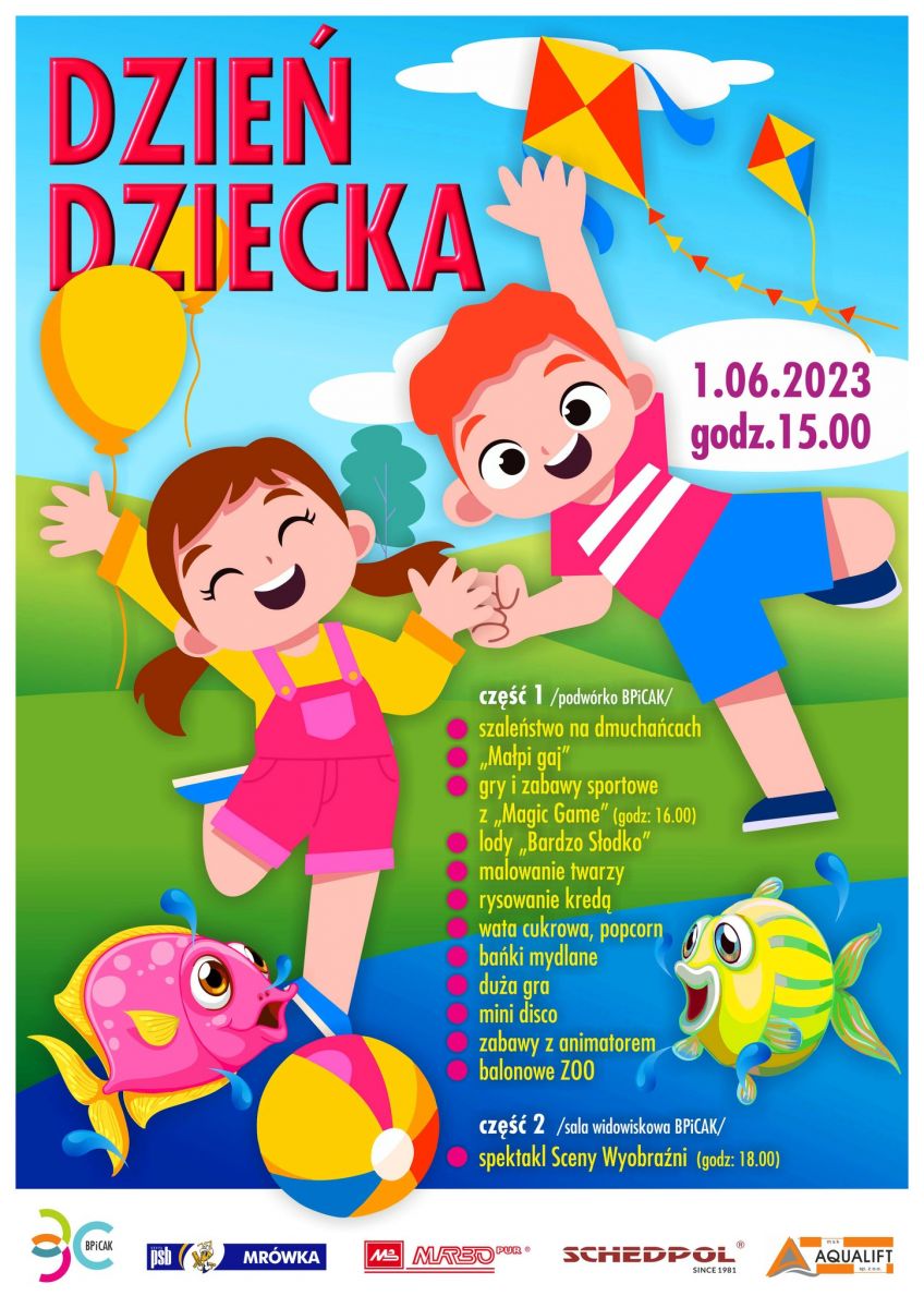 Plakat wydarzenia - DZIEŃ DZIECKA - 1 czerwca od godz. 15.00!