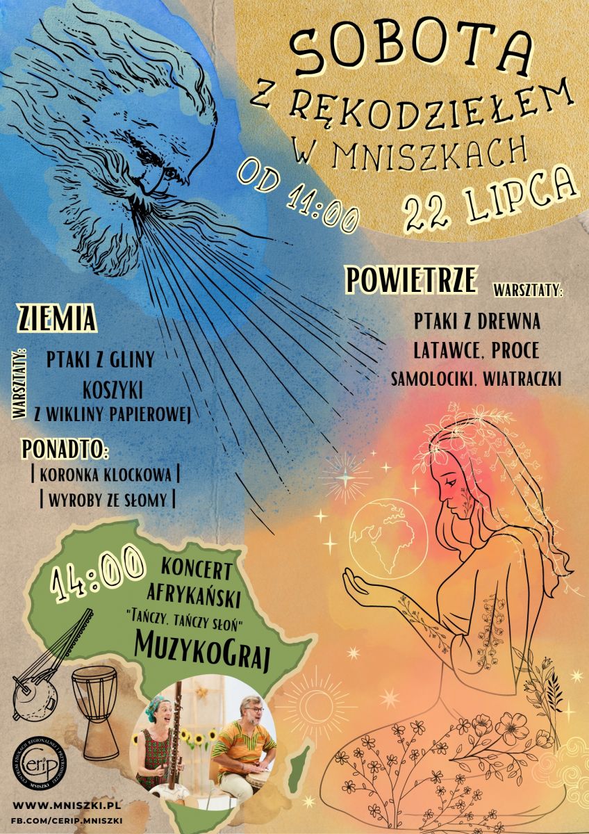 plakat informujący o wydarzeniu w Mniszkach