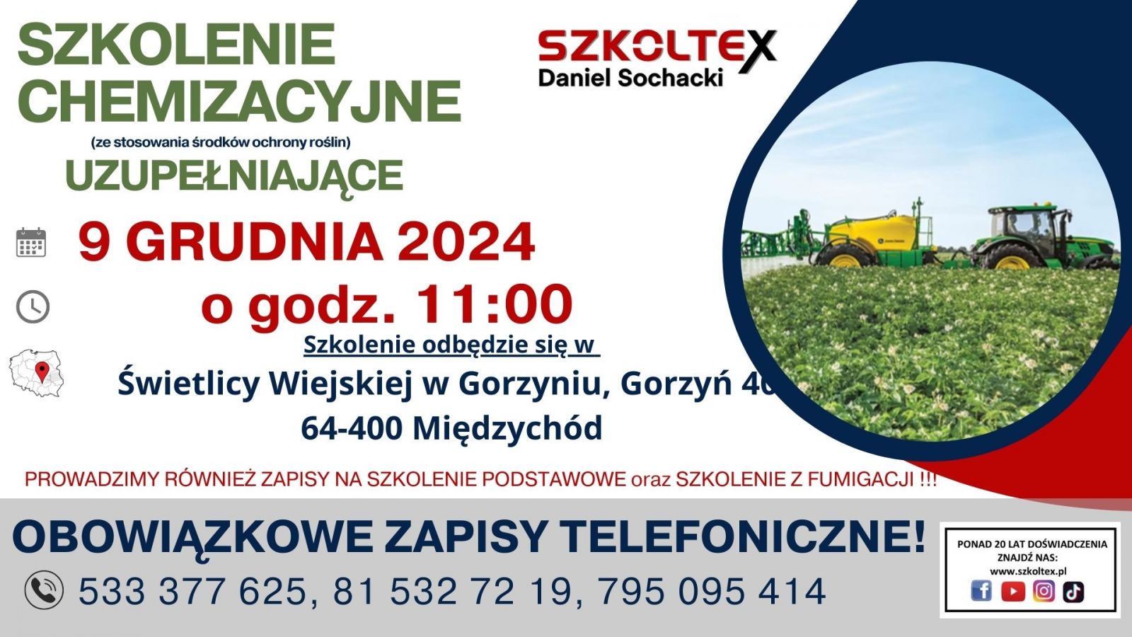 plakat ze szczegółami wydarzenia