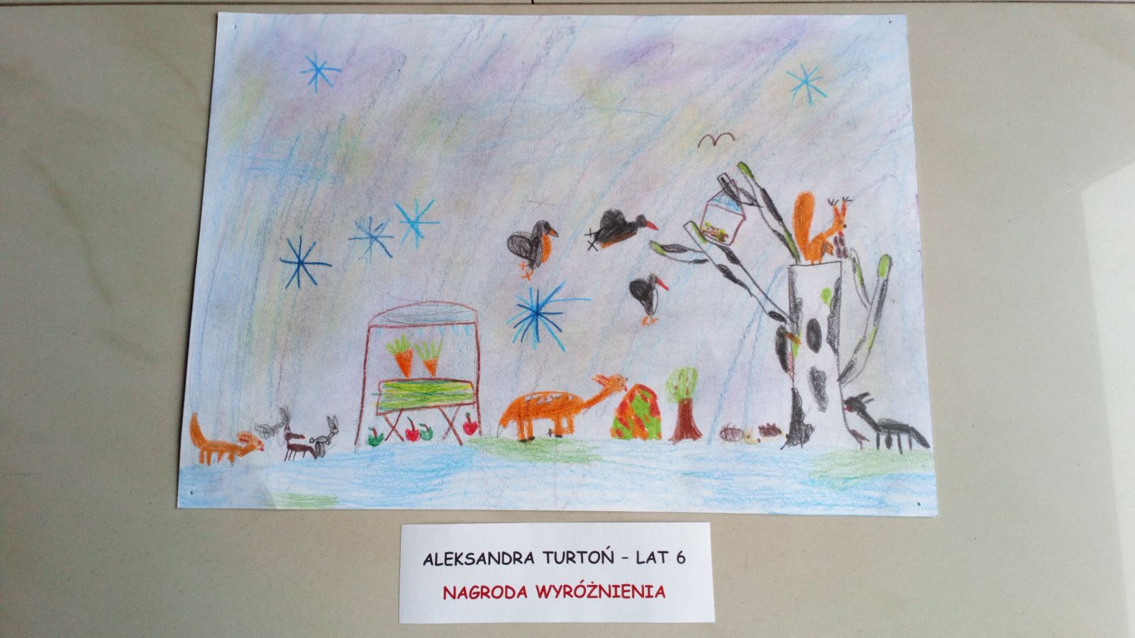 Prace konkursowe przedszkolaków pt.„ Zwierzęta polskich lasów” 