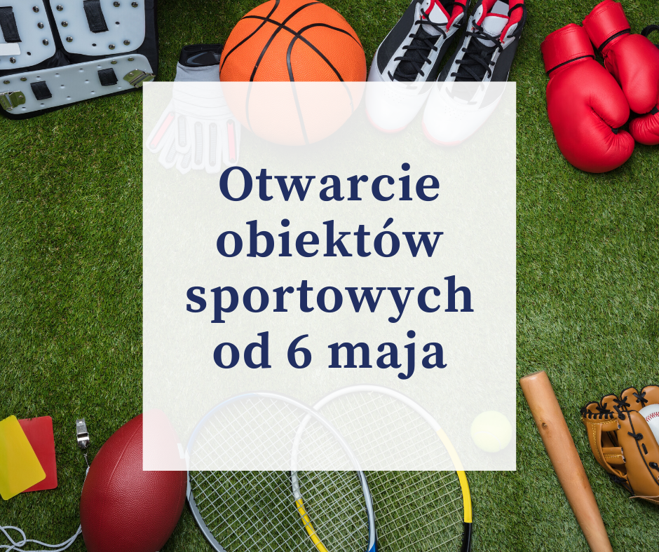 ogłoszenie ws. otwarcia obiektów sportowych