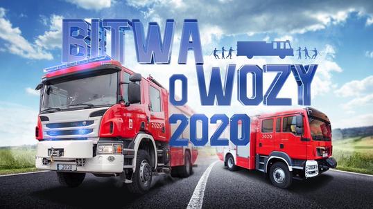 dwa wozy strażackie