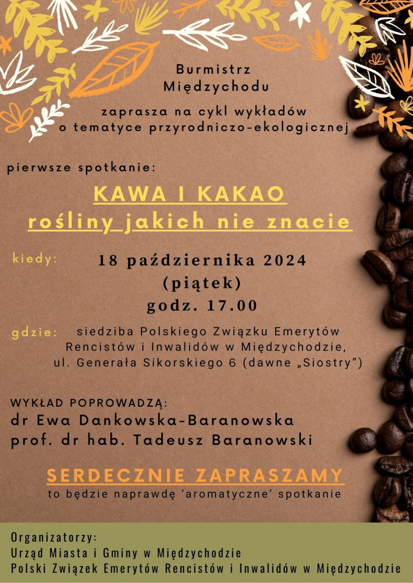 Plakat informujący o spotkaniu