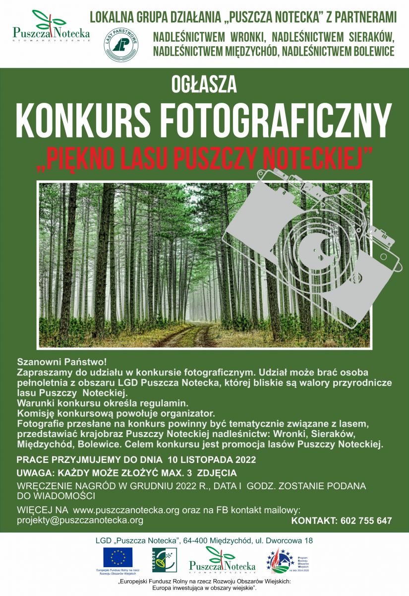 plakat konkursu Puszcza Notecka