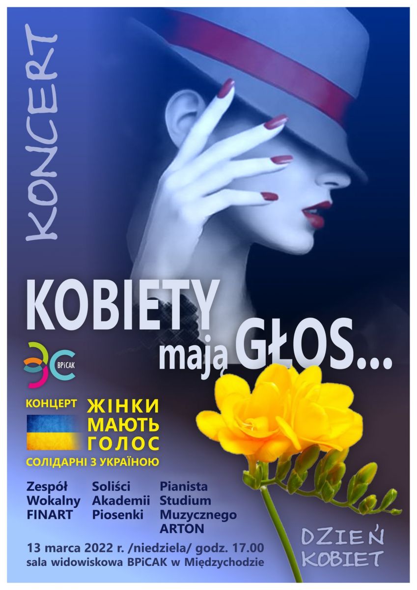 plakat koncertu "KOBIETY mają GŁOS"