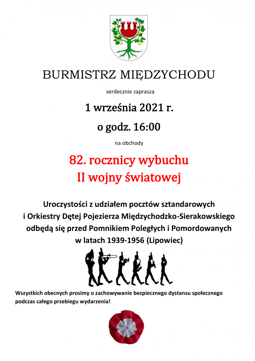 plakat Obchody 82. rocznicy wybuchu II wojny światowej