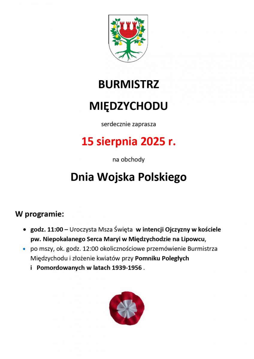 15 sierpnia uroczystości Lipowiec