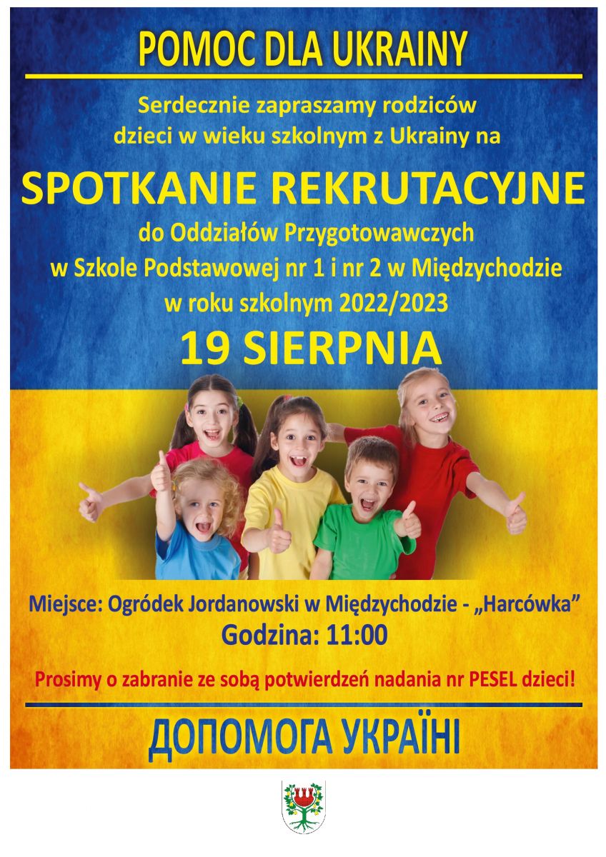 Plakat dot. spotkania rekrutacyjnego w j.polskim